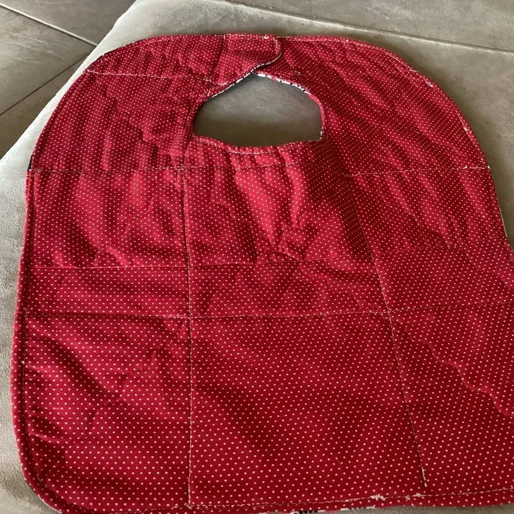 Hand Crafted Quilted Reversible Baby Bib